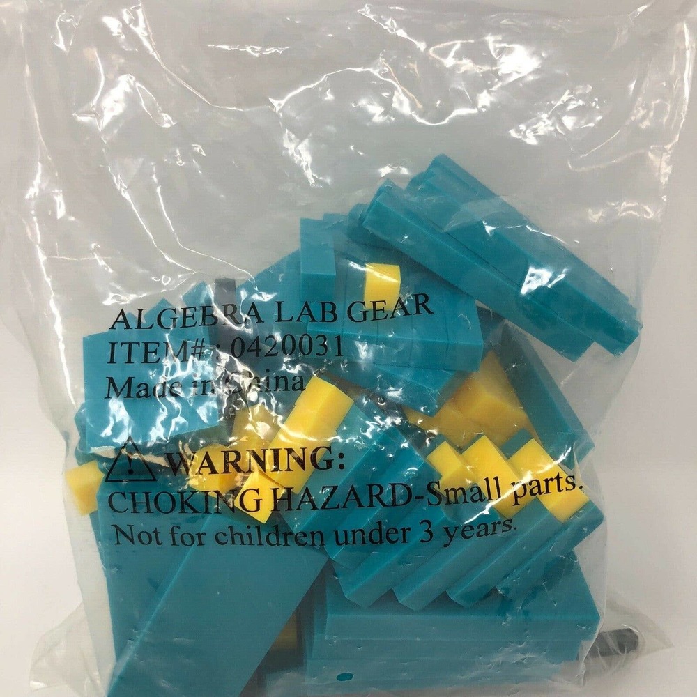Math Manipulative Student Block Set Algebra Lab 103 Pieces Activity Homeschool - Picture 11 of 11